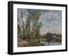 Moret, View of the Loing, Afternoon in May-Alfred Sisley-Framed Giclee Print