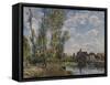 Moret, View of the Loing an Afternoon in May; Moret, Vue Du Loing, Apres-Midi De Mai-Alfred Sisley-Framed Stretched Canvas
