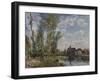 Moret, View of the Loing an Afternoon in May; Moret, Vue Du Loing, Apres-Midi De Mai-Alfred Sisley-Framed Giclee Print