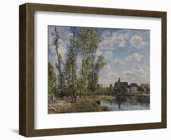 Moret, View of the Loing an Afternoon in May; Moret, Vue Du Loing, Apres-Midi De Mai-Alfred Sisley-Framed Giclee Print