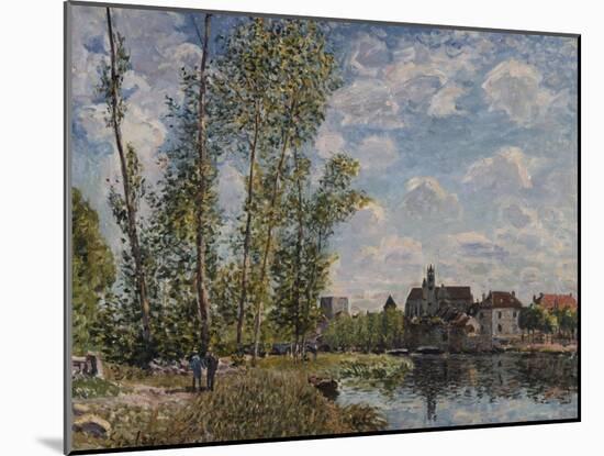 Moret, View of the Loing an Afternoon in May; Moret, Vue Du Loing, Apres-Midi De Mai-Alfred Sisley-Mounted Giclee Print