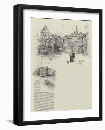 Moreton Hall in Cheshire-Herbert Railton-Framed Giclee Print