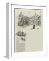 Moreton Hall in Cheshire-Herbert Railton-Framed Giclee Print