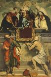 Saint Justina, Venerated by a Patron, Ca 1530-Moretto Da Brescia-Giclee Print