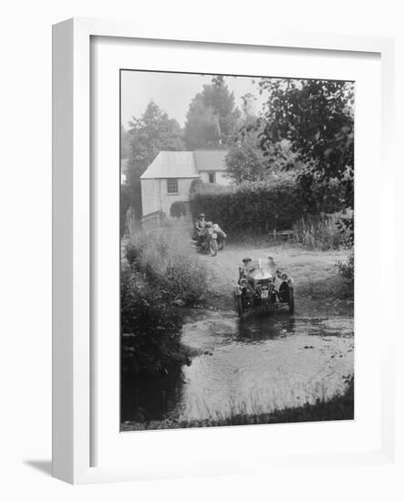 Morgan 3-wheeler, B&HMC Brighton-Beer Trial, Windout Lane, near Dunsford, Devon, 1934-Bill Brunell-Framed Photographic Print