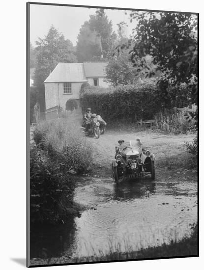 Morgan 3-wheeler, B&HMC Brighton-Beer Trial, Windout Lane, near Dunsford, Devon, 1934-Bill Brunell-Mounted Photographic Print