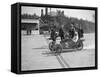 Morgan and Crouch cars on the start line of a motor race, Brooklands, 1914-Bill Brunell-Framed Stretched Canvas