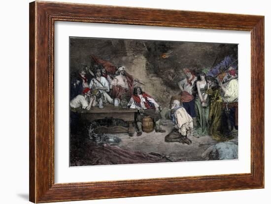 Morgan at Porto Bello, from 'Buccaneers and Marooners of the Spanish Main'-Howard Pyle-Framed Giclee Print