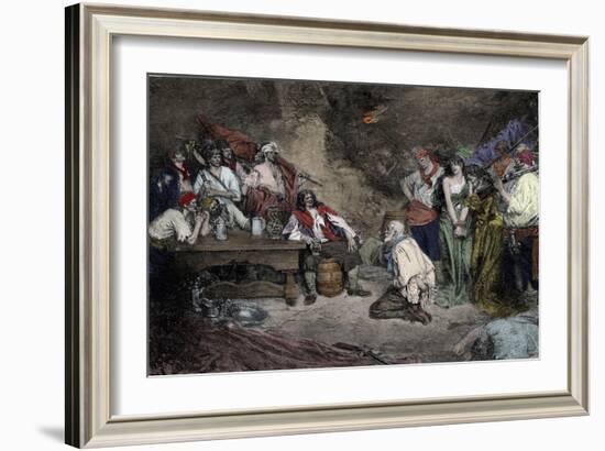 Morgan at Porto Bello, from 'Buccaneers and Marooners of the Spanish Main'-Howard Pyle-Framed Giclee Print