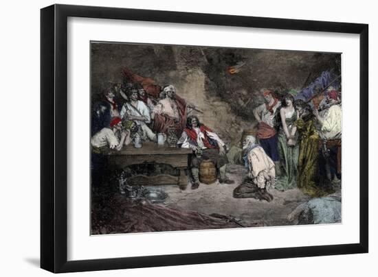 Morgan at Porto Bello, from 'Buccaneers and Marooners of the Spanish Main'-Howard Pyle-Framed Premium Giclee Print