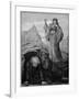 Morgan Le Fay Casts Spell on Merlin-Henry Ryland-Framed Giclee Print