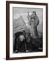 Morgan Le Fay Casts Spell on Merlin-Henry Ryland-Framed Giclee Print