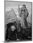 Morgan Le Fay Casts Spell on Merlin-Henry Ryland-Mounted Giclee Print