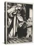 Morgan Le Fay's Treason-Arthur Rackham-Stretched Canvas
