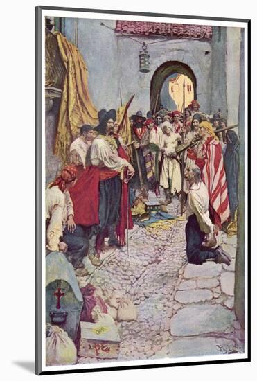 Morgan's Men Sack a Spanish Treasure Town-Howard Pyle-Mounted Photographic Print