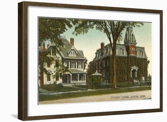 Morgan School, Clinton, Connecticut-null-Framed Art Print