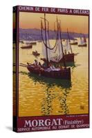 Morgat (Finistere) Travel Poster-null-Stretched Canvas