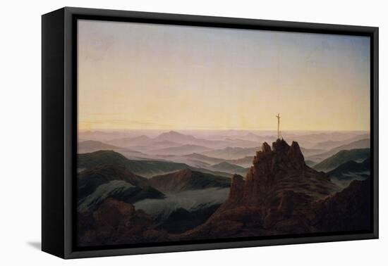 Morgen Im Riesengebirge, um 1810-Caspar David Friedrich-Framed Stretched Canvas