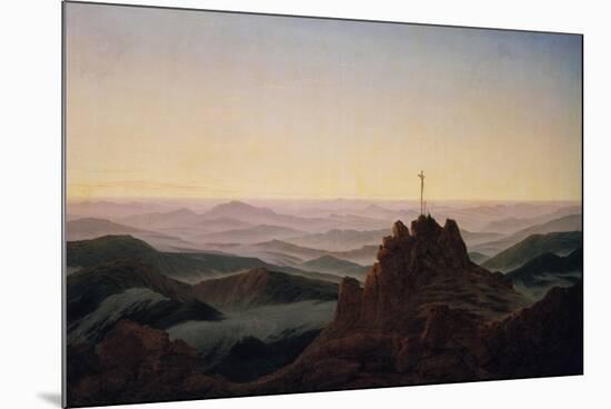 Morgen Im Riesengebirge, um 1810-Caspar David Friedrich-Mounted Premium Giclee Print