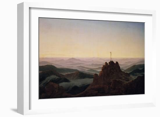 Morgen Im Riesengebirge, um 1810-Caspar David Friedrich-Framed Giclee Print