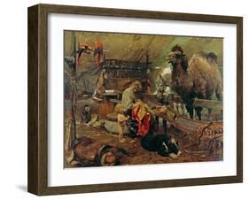 Morgenstunde im Zirkus. 2. Hälfte des 19. Jahrhunderts-Paul Meyerheim-Framed Giclee Print