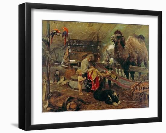 Morgenstunde im Zirkus. 2. Hälfte des 19. Jahrhunderts-Paul Meyerheim-Framed Giclee Print