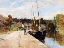 The Village of Maurecourt, 1873-Morisot-Framed Giclee Print