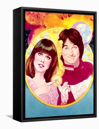 Mork and Mindy-null-Framed Stretched Canvas