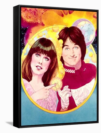 Mork and Mindy-null-Framed Stretched Canvas