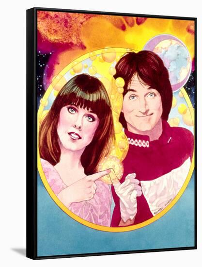 Mork and Mindy-null-Framed Stretched Canvas