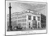 Morley's Hotel and Nelson's Column, Trafalgar Square, Westminster, London, 19th Century-null-Mounted Giclee Print