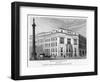 Morley's Hotel and Nelson's Column, Trafalgar Square, Westminster, London, 19th Century-null-Framed Giclee Print