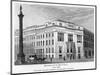 Morley's Hotel and Nelson's Column, Trafalgar Square, Westminster, London, 19th Century-null-Mounted Giclee Print