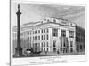 Morley's Hotel and Nelson's Column, Trafalgar Square, Westminster, London, 19th Century-null-Stretched Canvas