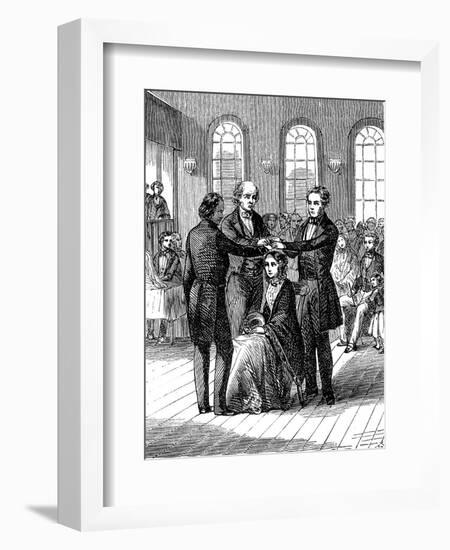 Mormon Confirmation Ceremony, Salt Lake City, Utah, 1853-null-Framed Giclee Print