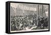 Mormon Immigrants Go Through Immigration Procedures at Castle Garden, New York-null-Framed Stretched Canvas
