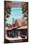 Mormon Lake Lodge, Arizona-Lantern Press-Mounted Art Print