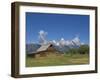 Mormon Row Barn and a Bison, Jackson Hole, Grand Teton National Park, Wyoming, USA-Neale Clarke-Framed Photographic Print