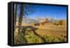 Mormon Row Barn on a Clear Autumn (Fall) Morning, Antelope Flats, Grand Teton National Park-Eleanor Scriven-Framed Stretched Canvas