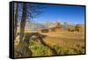 Mormon Row Barn on a Clear Autumn (Fall) Morning, Antelope Flats, Grand Teton National Park-Eleanor Scriven-Framed Stretched Canvas