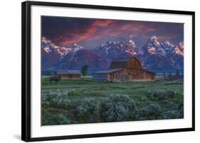 Mormon Row Barn Sunrise-Galloimages Online-Framed Photographic Print