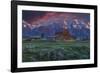 Mormon Row Barn Sunrise-Galloimages Online-Framed Photographic Print