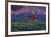 Mormon Row Barn Sunrise-Galloimages Online-Framed Photographic Print