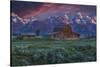 Mormon Row Barn Sunrise-Galloimages Online-Stretched Canvas