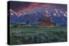 Mormon Row Barn Sunrise-Galloimages Online-Stretched Canvas