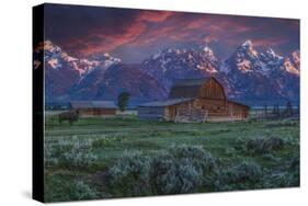 Mormon Row Barn Sunrise-Galloimages Online-Stretched Canvas