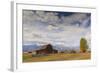 Mormon Row Barn with Teton Range in Autumn (Fall), Antelope Flats, Grand Teton National Park-Eleanor Scriven-Framed Photographic Print