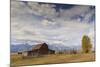 Mormon Row Barn with Teton Range in Autumn (Fall), Antelope Flats, Grand Teton National Park-Eleanor Scriven-Mounted Photographic Print