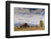 Mormon Row Barn with Teton Range in Autumn (Fall), Antelope Flats, Grand Teton National Park-Eleanor Scriven-Framed Photographic Print