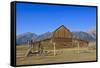 Mormon Row Barn-Eleanor-Framed Stretched Canvas
